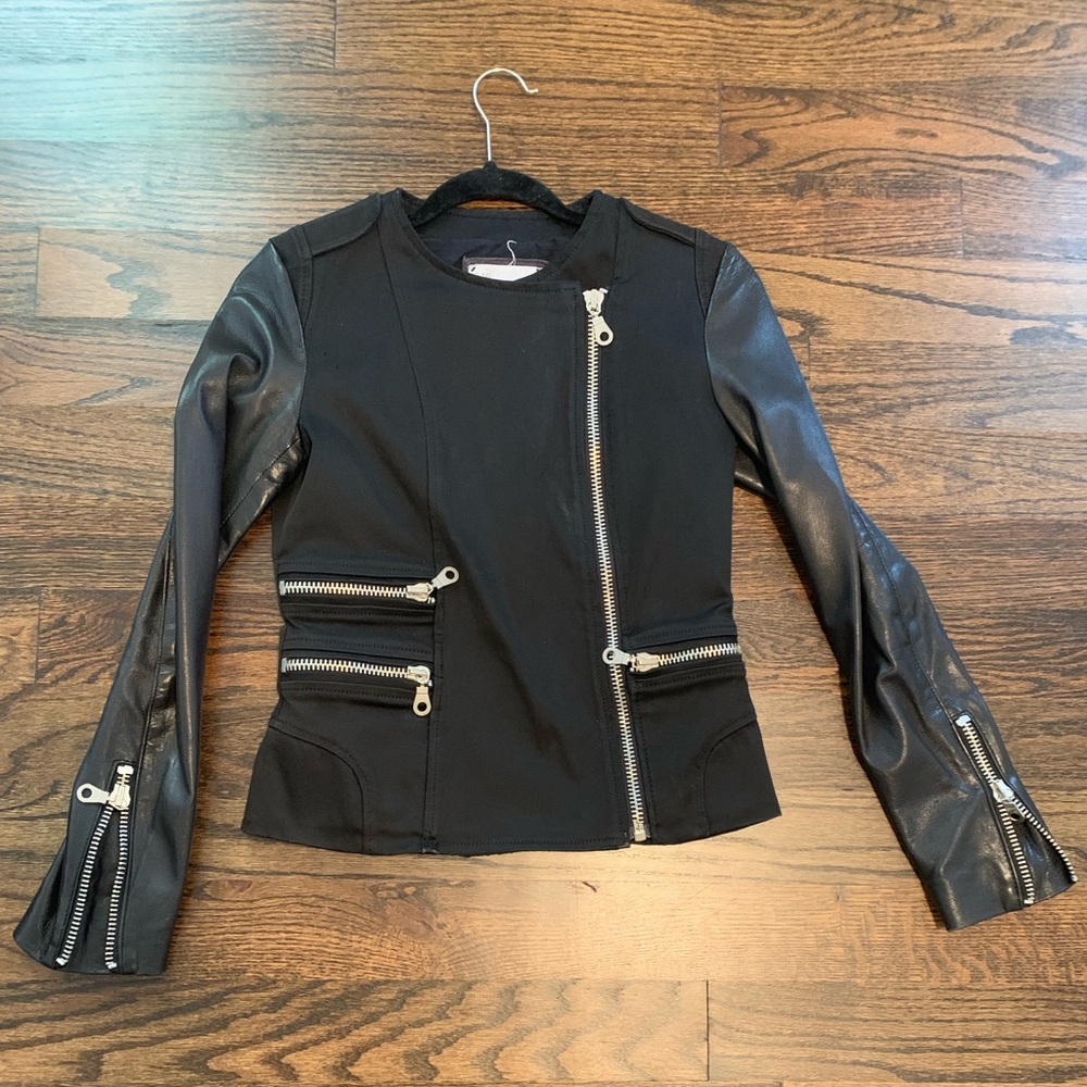 Leather & Material Motorcycle Jacket